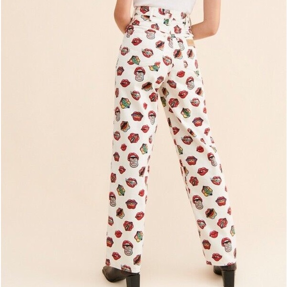 WRANGLER read my lips barrel 652 high rise size 30 wide leg rolling stone - Picture 5 of 17